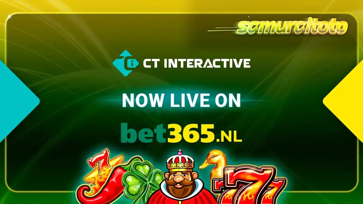 Koleksi permainan slot CT Interactive di layar perangkat digital